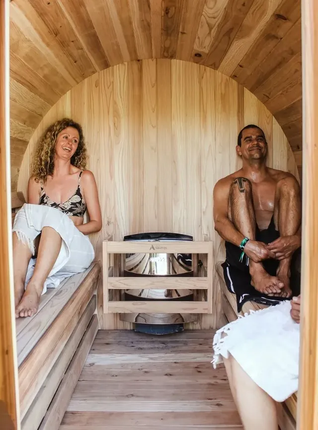 Byron Yoga Centre Barrel Sauna - Image 2