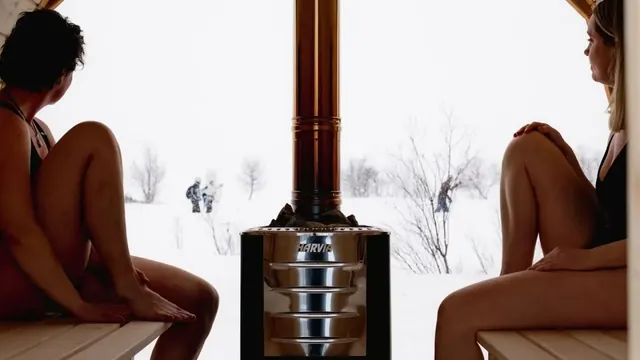 Vinternatt Skarveegget Sauna