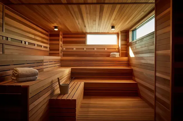 Hewing Hotel Rooftop Sauna